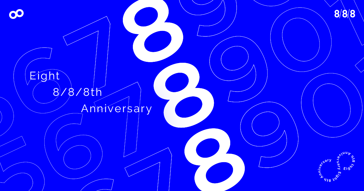 Eight 8 8 8th Anniversary